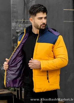 کاپشن فیلا زرد مردانه مدل Emad