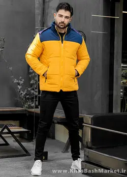 کاپشن فیلا زرد مردانه مدل Emad