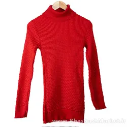 پلیور یقه اسکی مردانه قرمز مدل Oktav