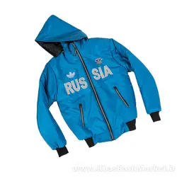 کاپشن مردانه آبی مدل Russia