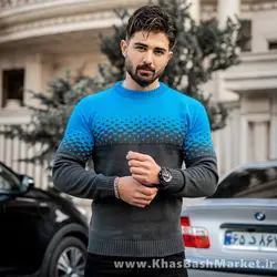 پلیور مشکی آبی مردانه مدلShatel