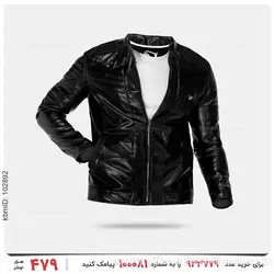 کاپشن چرمی مردانه Damon مدل 24505