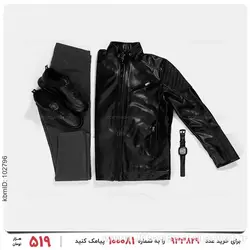کاپشن چرمی مردانه Alma مدل 24228
