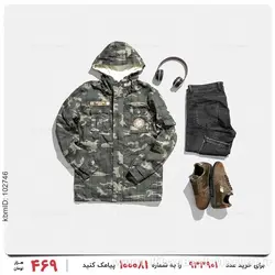 کاپشن ارتشی مردانه مدل 24525