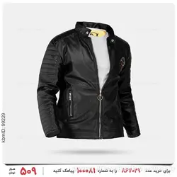 کاپشن چرمی مردانه Damon مدل 24296