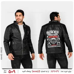 کاپشن چرمی مردانه Damon مدل 24296