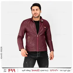 کاپشن چرمی مردانه Damon مدل 24295