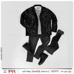 کاپشن چرمی مردانه Floy مدل 21642
