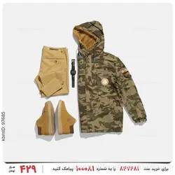 کاپشن ارتشی مردانه مدل 24280