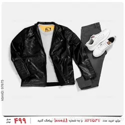 کاپشن چرمی مردانه Enzo مدل 24240