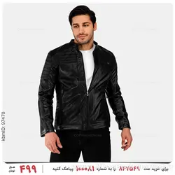 کاپشن چرمی مردانه Chanel مدل 24230