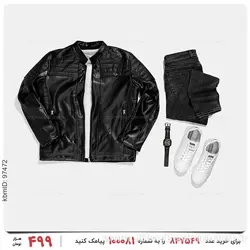 کاپشن چرمی مردانه Chanel مدل 24230