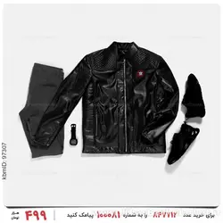 کاپشن چرمی مردانه Rayan مدل 24170