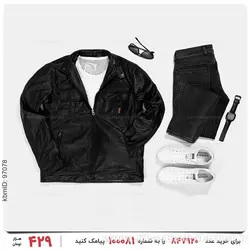 کاپشن چرم مردانه Mason مدل 23899