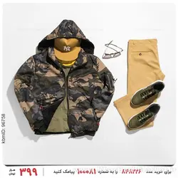 کاپشن ارتشی مردانه مدل 23078