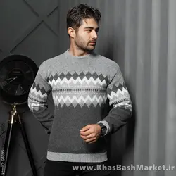 پلیور مردانه طوسی مدل Arena