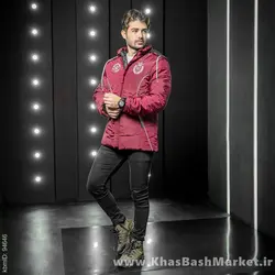 کاپشن مردانه قرمز مدل Parisha