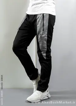 شلوار مردانه مشکی طوسی (T) مدل RDS