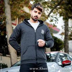 سوییشرت ذغالی مردانه مدل A2021