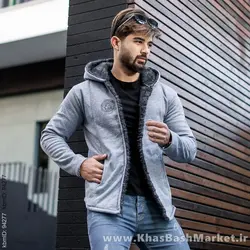 شنل مردانه ورساچه طوسی تیره مدلsogi