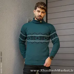 پلیور یقه اسکی کله غازی حاشیه مشکی مدل Arja