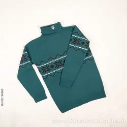 پلیور یقه اسکی کله غازی حاشیه مشکی مدل Arja