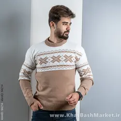 پلیور مردانه (T) کرم مدل Servin