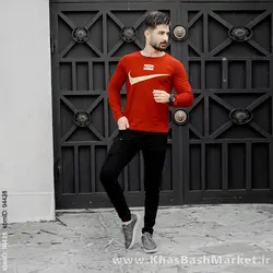 تیشرت آستین بلند مردانه Nike قرمز مدل A77