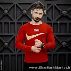 تیشرت آستین بلند مردانه Nike قرمز مدل A77