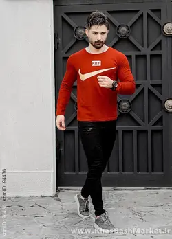 تیشرت آستین بلند مردانه Nike قرمز مدل A77