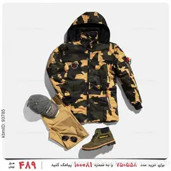 کاپشن ارتشی مردانه مدل 23586