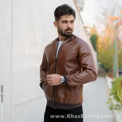 کاپشن خلبانی عسلی مردانه مدل alberta