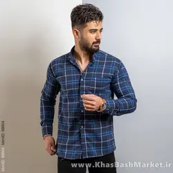 پیراهن راه راه مردانه (T) سرمه ای مدل arshia