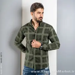 پیراهن مردانه راه راه سبز (T) مردانه مدل makio