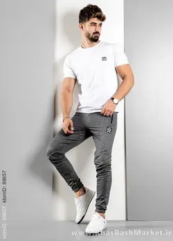 شلوار مردانه طوسی تیره(T) مدلF70