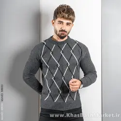 پلیور مردانه (T) ذغالی مدل Fartash