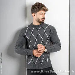 پلیور مردانه (T) ذغالی مدل Fartash