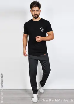 شلوار اسلش مردانه(T) ذغالی مدل K75