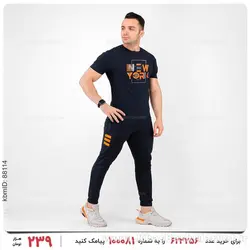 ست تیشرت و شلوار مردانه New York مدل 19673