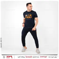 ست تیشرت و شلوار مردانه New York مدل 19673