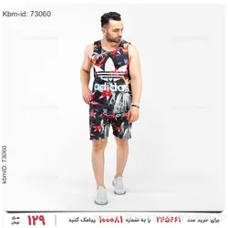 ست رکابی و شلوارک مردانه Adidas مدل 19483