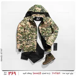 کاپشن ارتشی مردانه مدل 23154