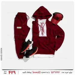 ست سویشرت و شلوار مردانه Supreme مدل 22516