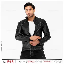 کاپشن چرمی مردانه Araz مدل 22868