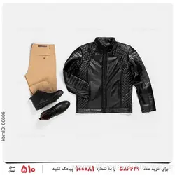 کاپشن چرمی مردانه Lima مدل 22830