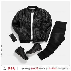 کاپشن چرم مردانه Benson مدل 23002