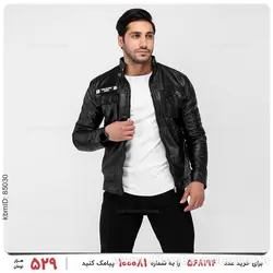 کاپشن چرمی مردانه Karen مدل 22890