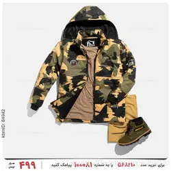کاپشن ارتشی مردانه مدل 22832