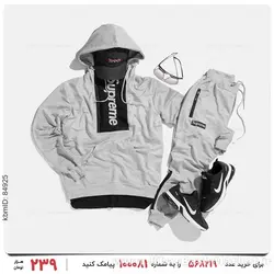 ست سویشرت و شلوار مردانه Supreme مدل 22517