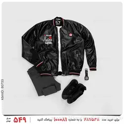 کاپشن چرم مردانه Stark مدل 22720